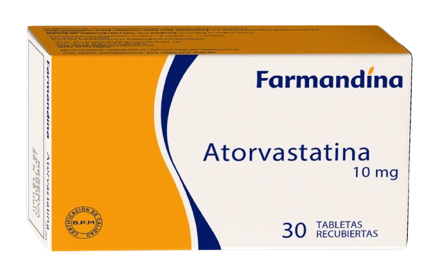 ATORVASTATINA TABLETAS 10 MG X 30