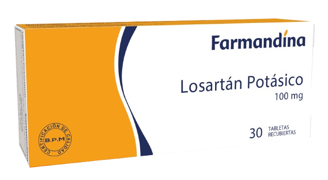 LOSARTAN POTASICO TABLETAS 100MG X 30