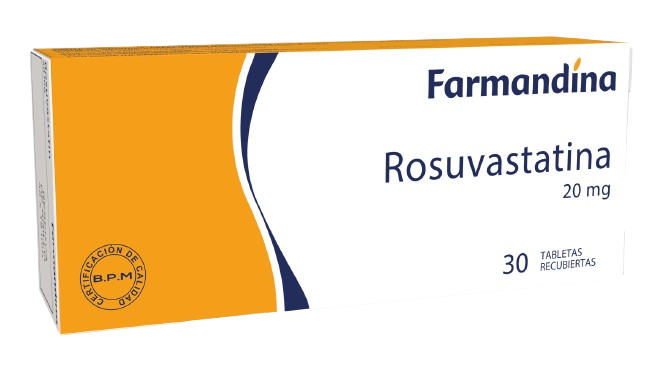 ROSUVASTATINA TABLETAS 20 MG X 30