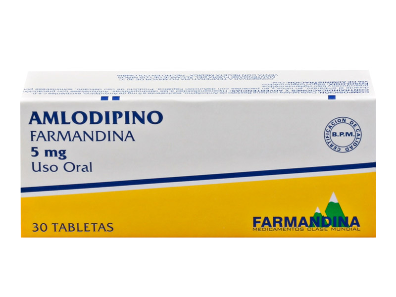 AMLODIPINO TABLETAS 5 MG X 30