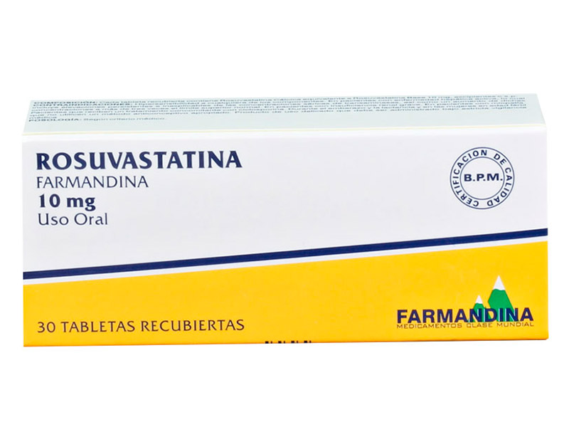 ROSUVASTATINA TABLETAS 10 MG X 30