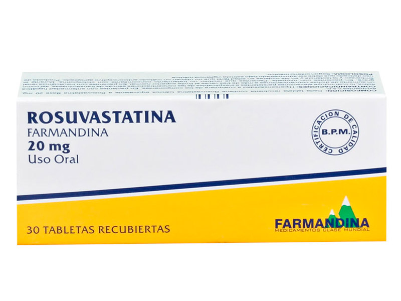 ROSUVASTATINA TABLETAS 20 MG X 30